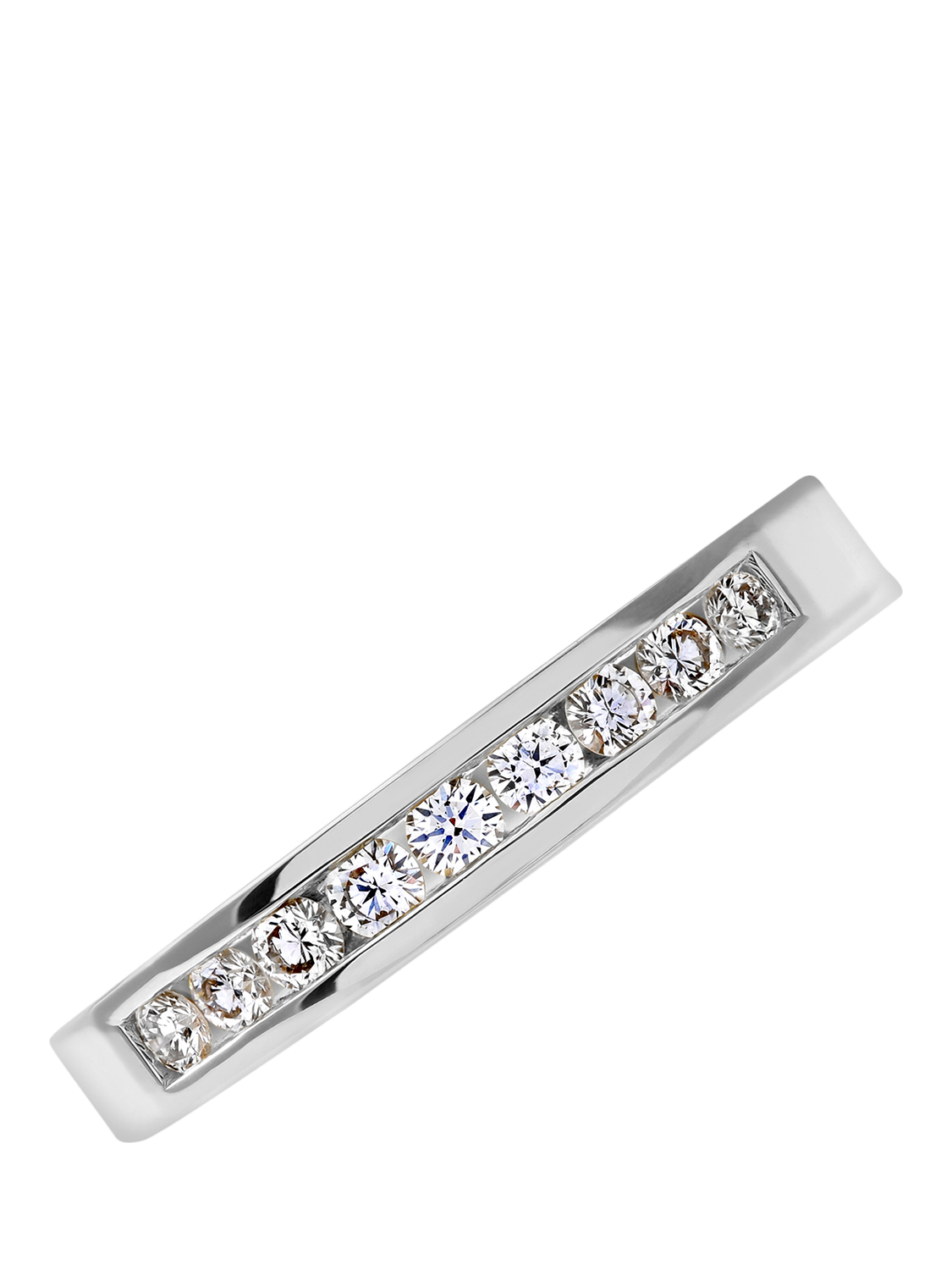 Product image 3 of 5, which shows Mogul 18ct White Gold Diamond Eternity Ring, J