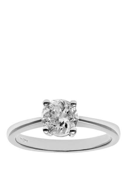 Mogul 18ct White Gold Diamond Engagement Ring, White