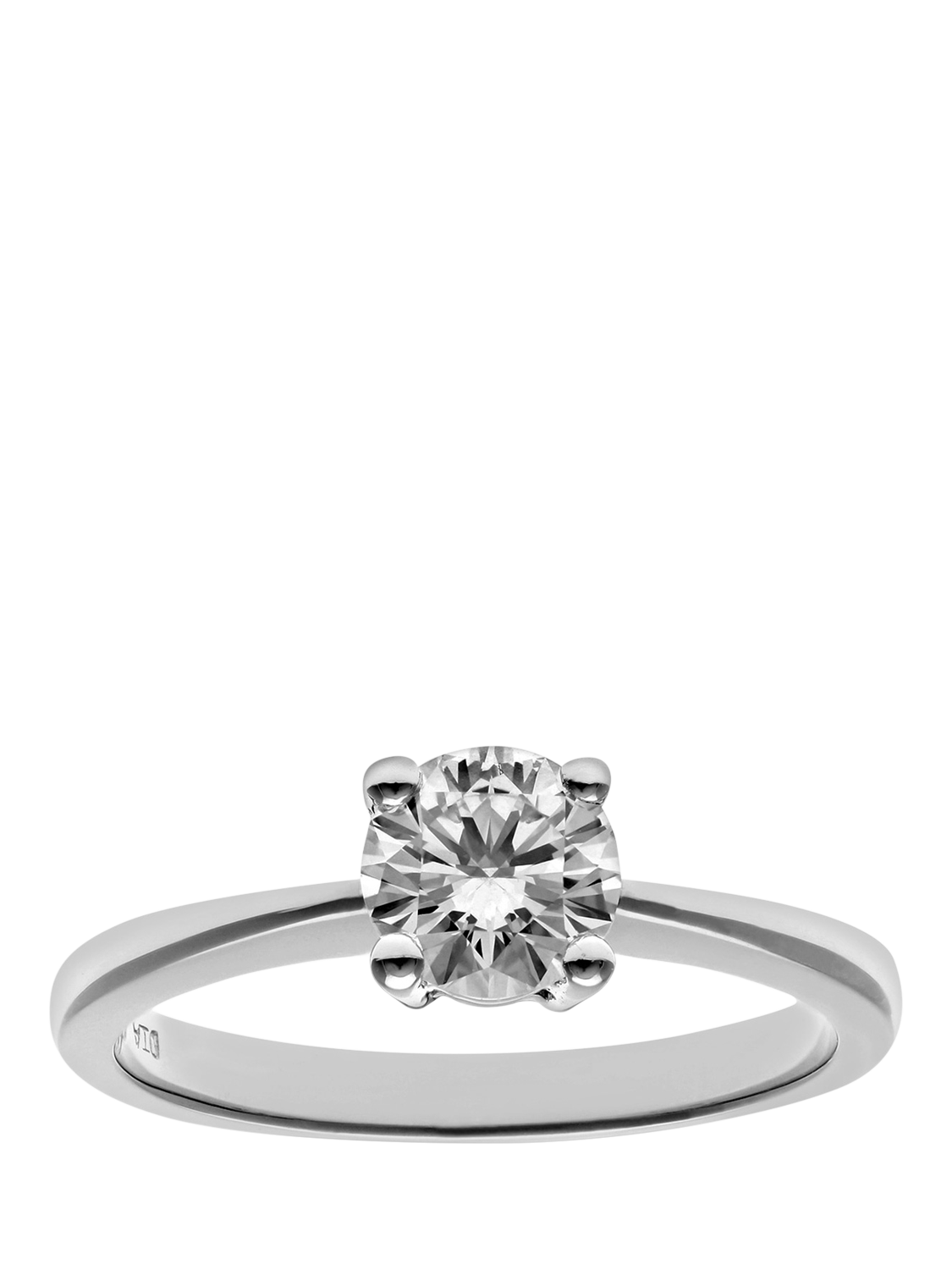 Product image 1 of 5, which shows Mogul 18ct White Gold Diamond Engagement Ring, J