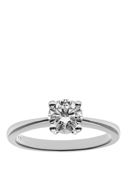 Mogul 18ct White Gold Diamond Engagement Ring, White