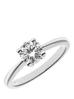 Mogul 18ct White Gold Diamond Engagement Ring - view 2, White
