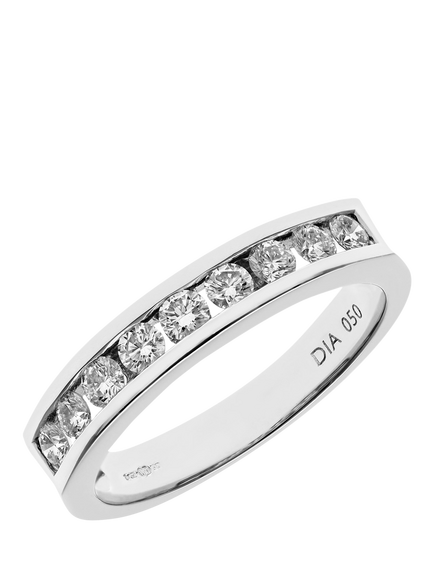 Mogul 18ct White Gold Diamond Eternity Ring - view 2, White