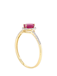Mogul 18ct Yellow Gold Ruby and Diamond Ring