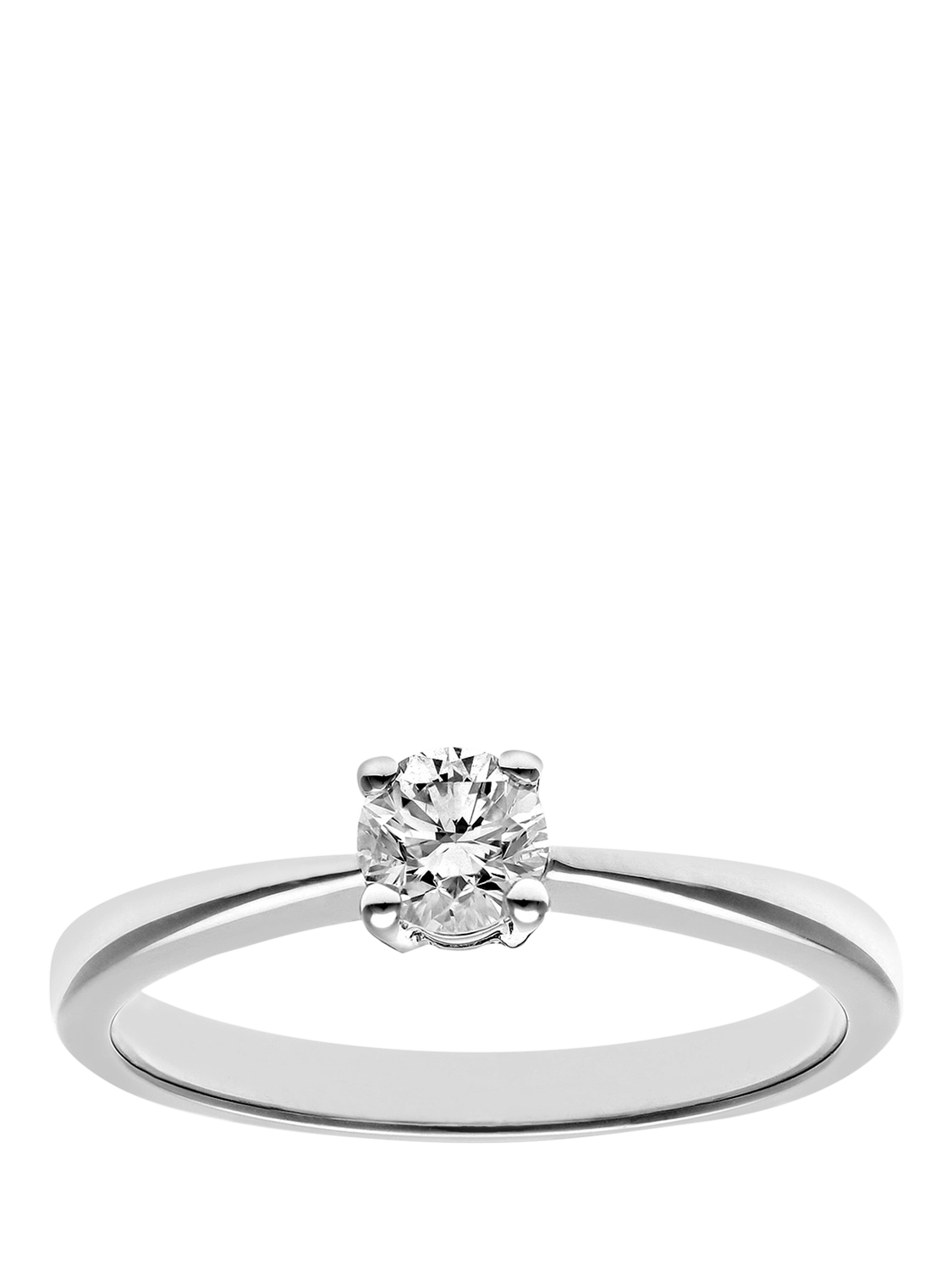 Product image 1 of 5, which shows Mogul 18ct White Gold Diamond Engagement Ring, J