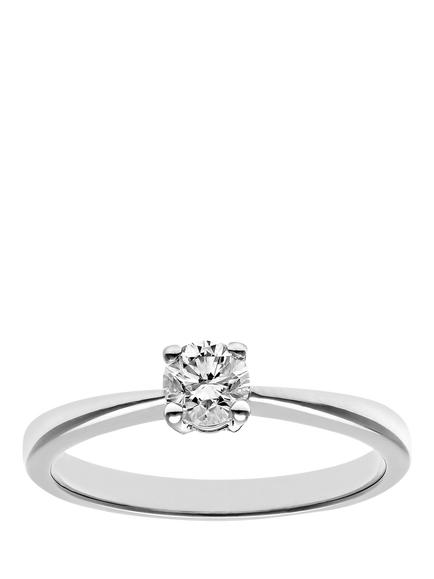 Mogul 18ct White Gold Diamond Engagement Ring, White