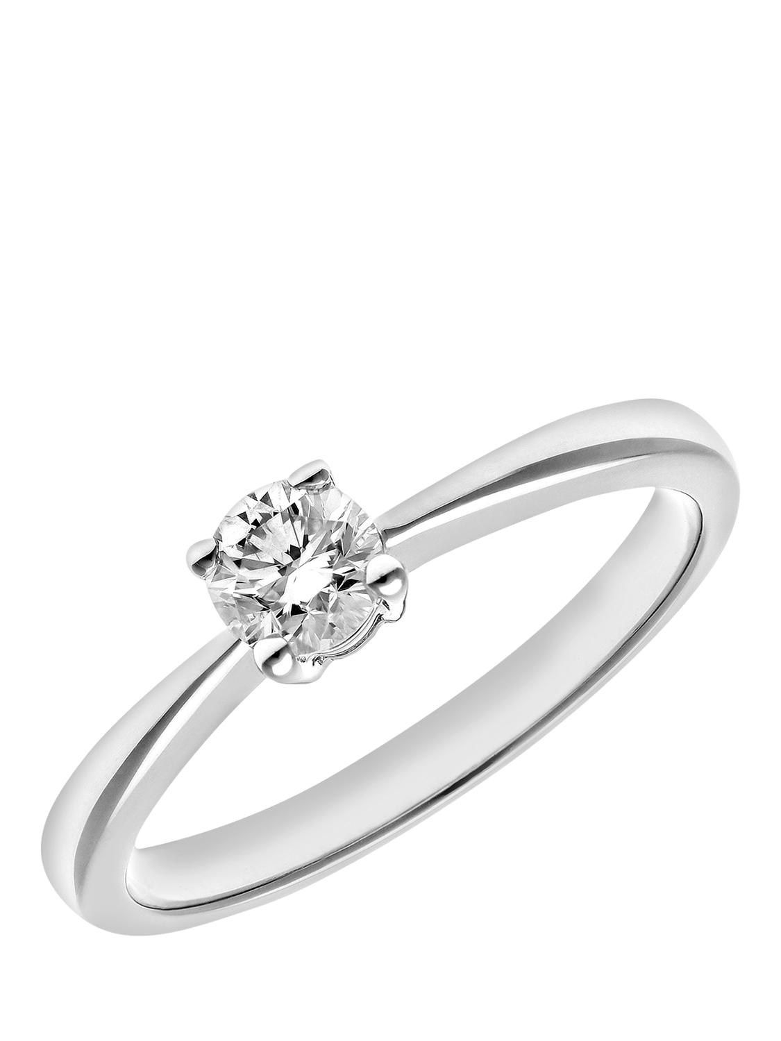 Product image 2 of 5, which shows Mogul 18ct White Gold Diamond Engagement Ring, J