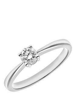 Mogul 18ct White Gold Diamond Engagement Ring - view 2, White