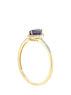 Mogul 18ct Yellow Gold Sapphire and Diamond Ring - view 2, Yellow