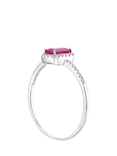 Mogul 18ct White Gold Ruby and Diamond Ring