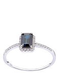 Mogul 18ct White Gold Sapphire and Diamond Ring