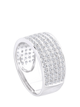 Mogul 9ct White Gold Multirow Diamond Eternity Ring