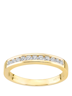 Mogul 9ct Yellow Gold Diamond Eternity Ring, Yellow