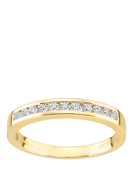Mogul 9ct Yellow Gold Diamond Eternity Ring, Yellow