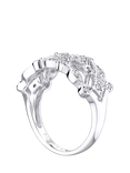 Mogul 9ct White Gold Filigree Diamond Ring