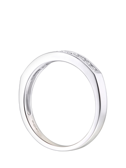 Mogul 9ct White Gold Diamond Eternity Ring - view 2, Silver