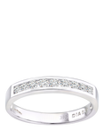 Mogul 9ct White Gold Diamond Eternity Ring