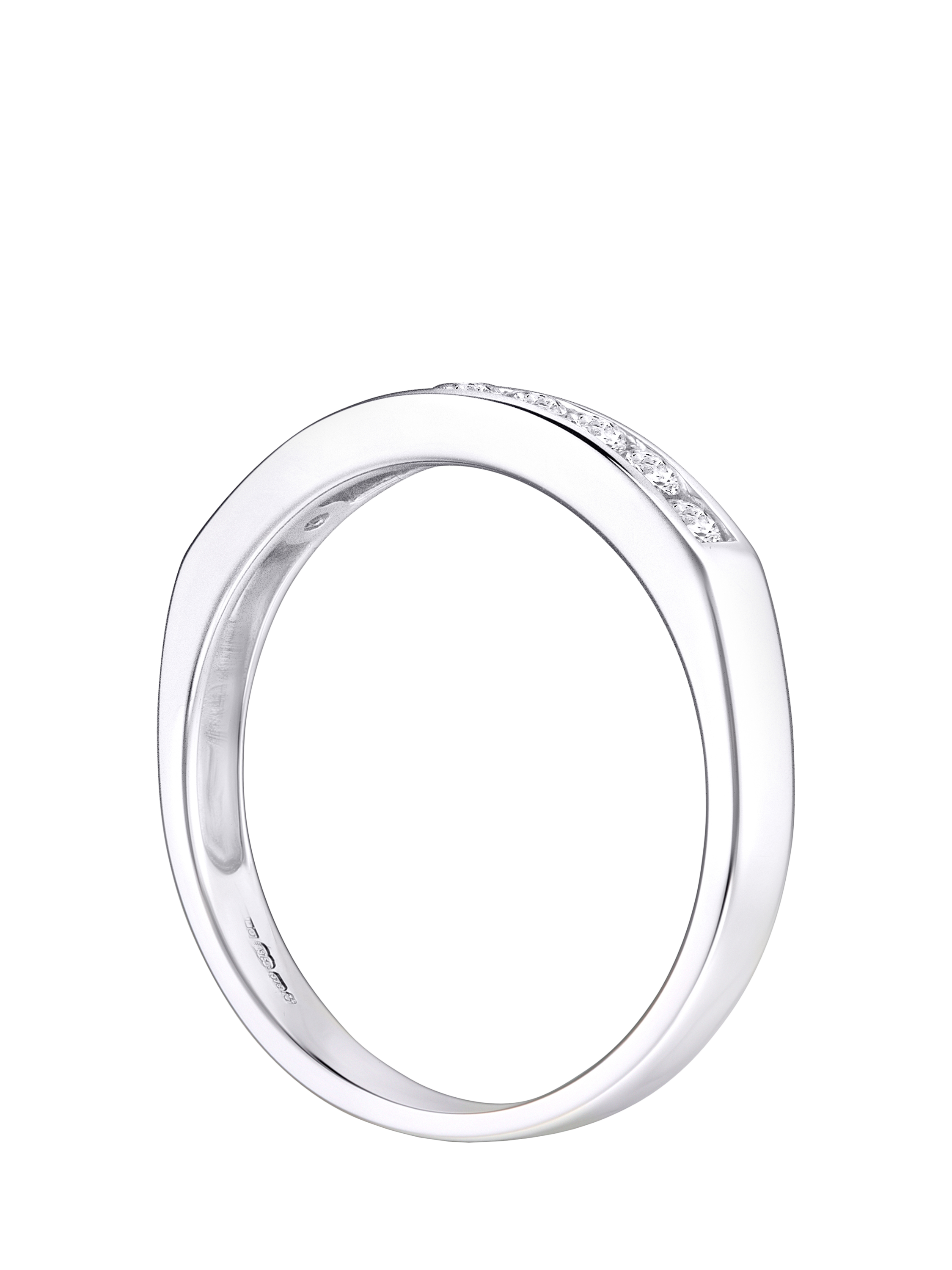 Product image 2 of 4, which shows Mogul 9ct White Gold Diamond Eternity Ring, J