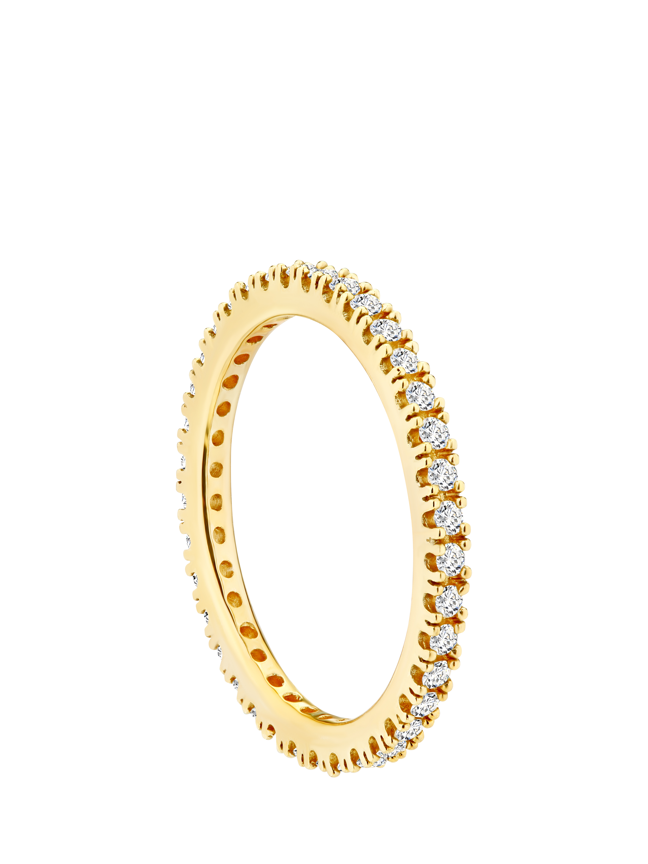 Product image 2 of 4, which shows Mogul 9ct Yellow Gold and Diamond Full Eternity Ring, J