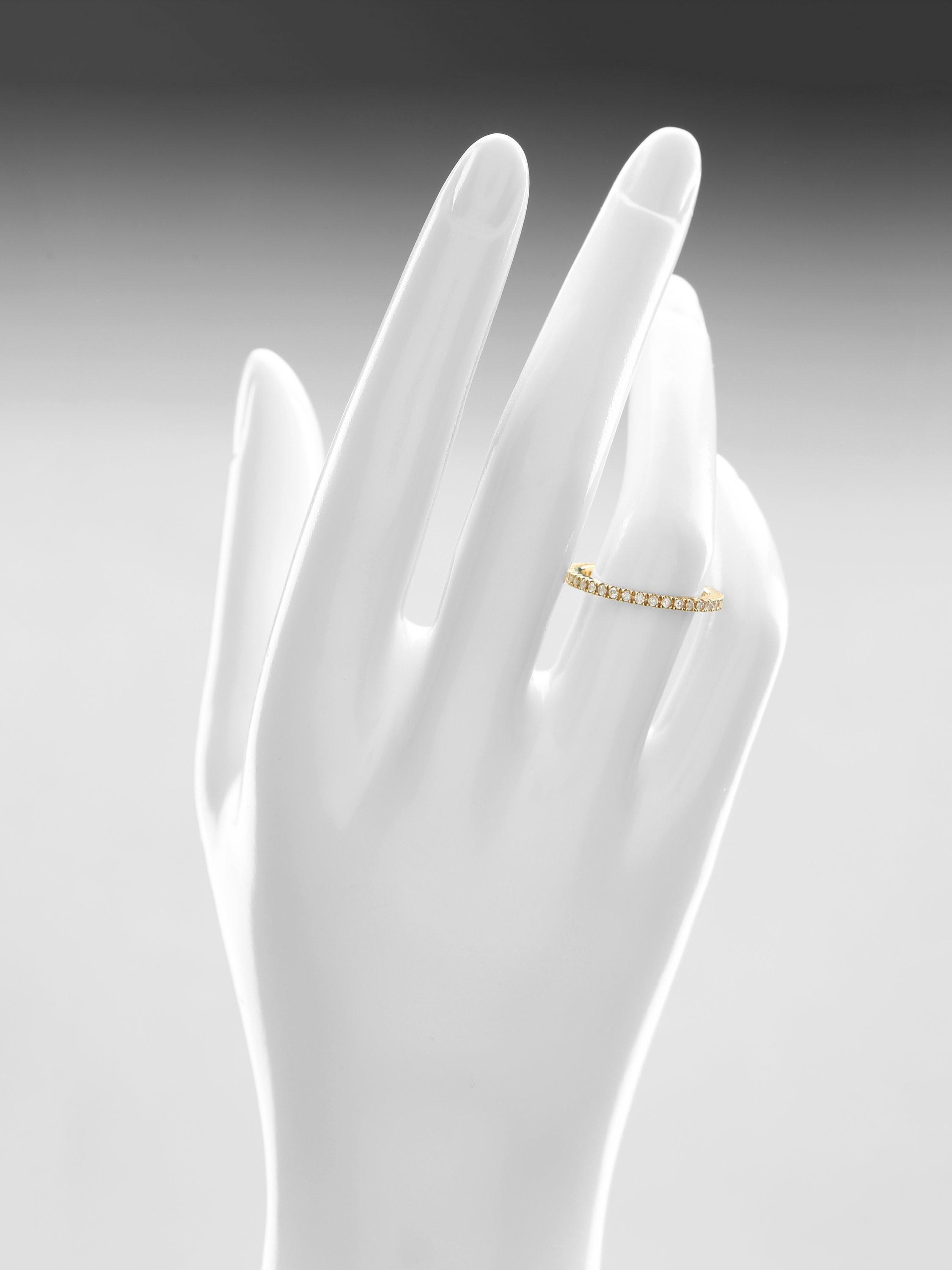 Product image 3 of 4, which shows Mogul 9ct Yellow Gold and Diamond Full Eternity Ring, J