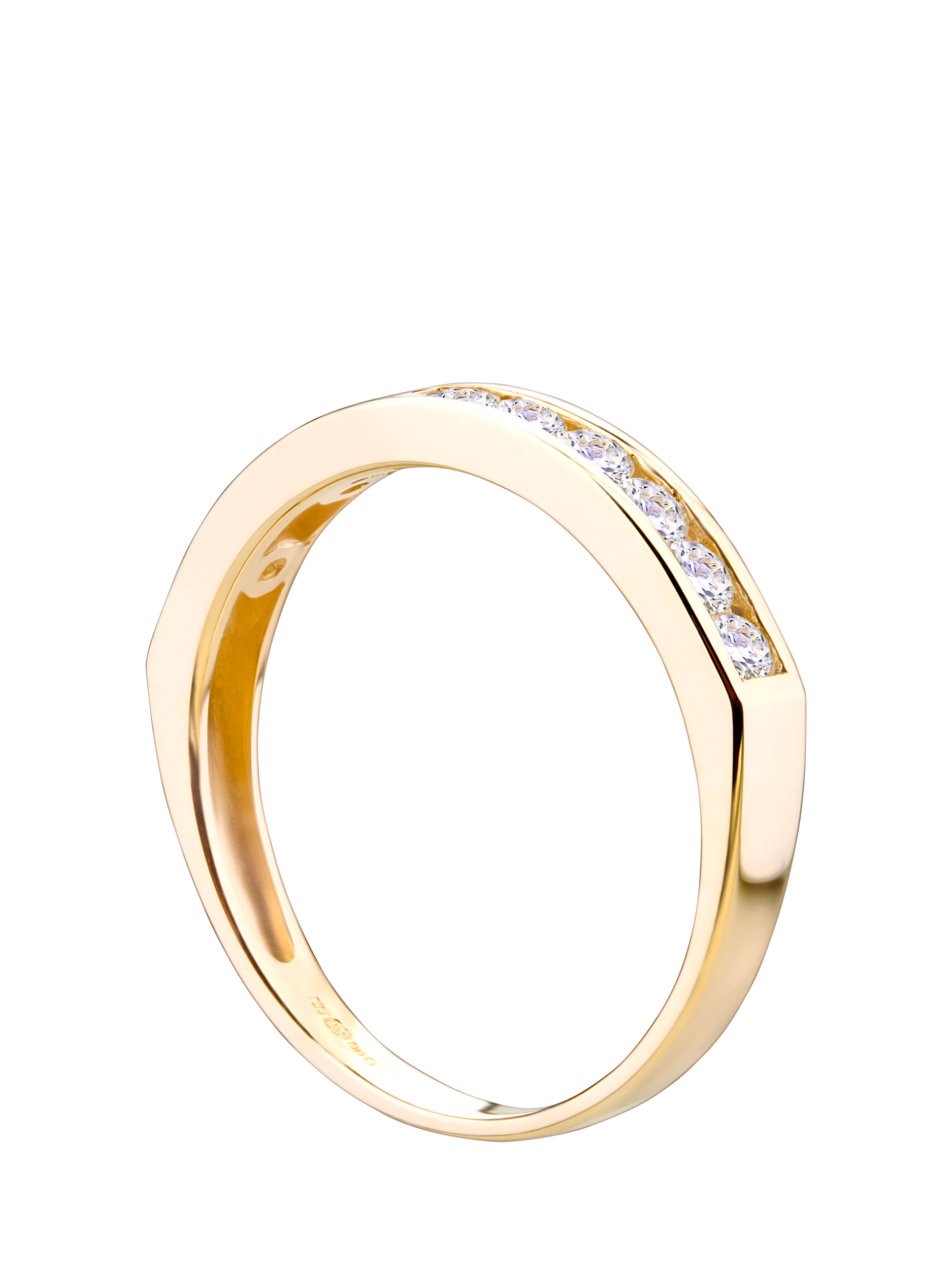Product image 2 of 4, which shows Mogul 9ct Yellow Gold and Diamond Eternity Ring, 0.50ct, J
