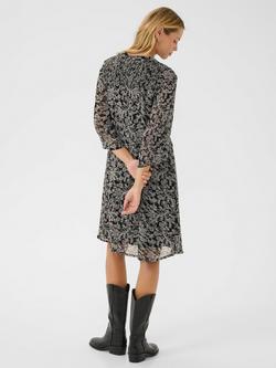 Part Two Elka Leaves Dress, Black/Multi - view 2, Black/Multi