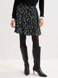 Phase Eight Ilaria Floral Mini Skirt, Black