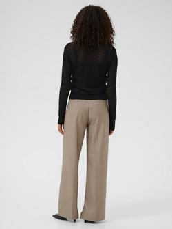 KAFFE KAraiko Long Sleeve Round Neck Top - view 2, Black