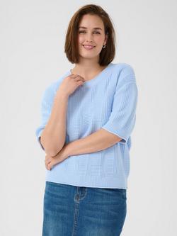 KAFFE Whitney Jumper, Mid Blue, Mid Blue