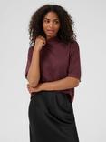 KAFFE Lizza Short Sleeve Turtle Neck Jumper