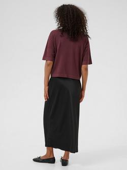 KAFFE Lizza Short Sleeve Turtle Neck Jumper - view 2, Mid Red