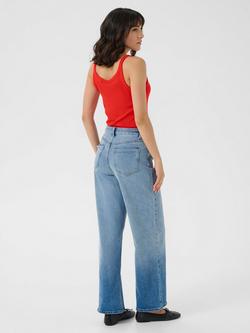 KAFFE KAcarna Sleeveless Cotton Blend Scoop Neck Tank Top - view 2, True Red