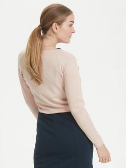 KAFFE Astrid Bolero Cardigan - view 2, Peach Whip