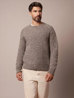 Celtic & Co. Crew Neck Wool Jumper, Oatmeal, Oatmeal