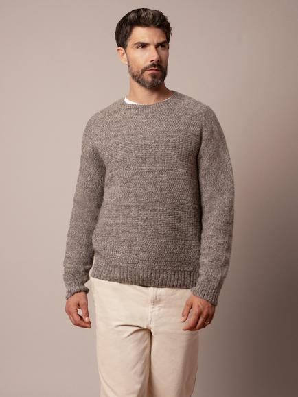 Celtic & Co. Crew Neck Wool Jumper, Oatmeal, Oatmeal