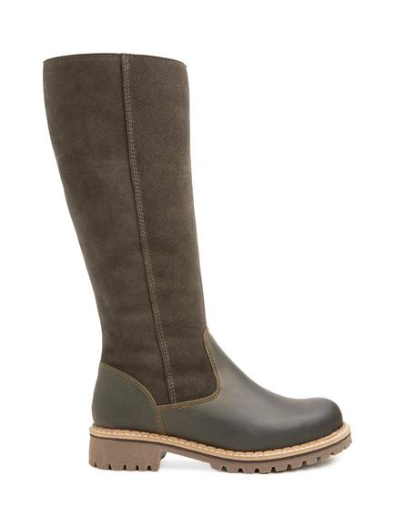 Celtic & Co. Waterproof Sheepskin Tall Boots, Olive, Olive