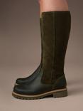 Celtic & Co. Waterproof Sheepskin Tall Boots, Olive