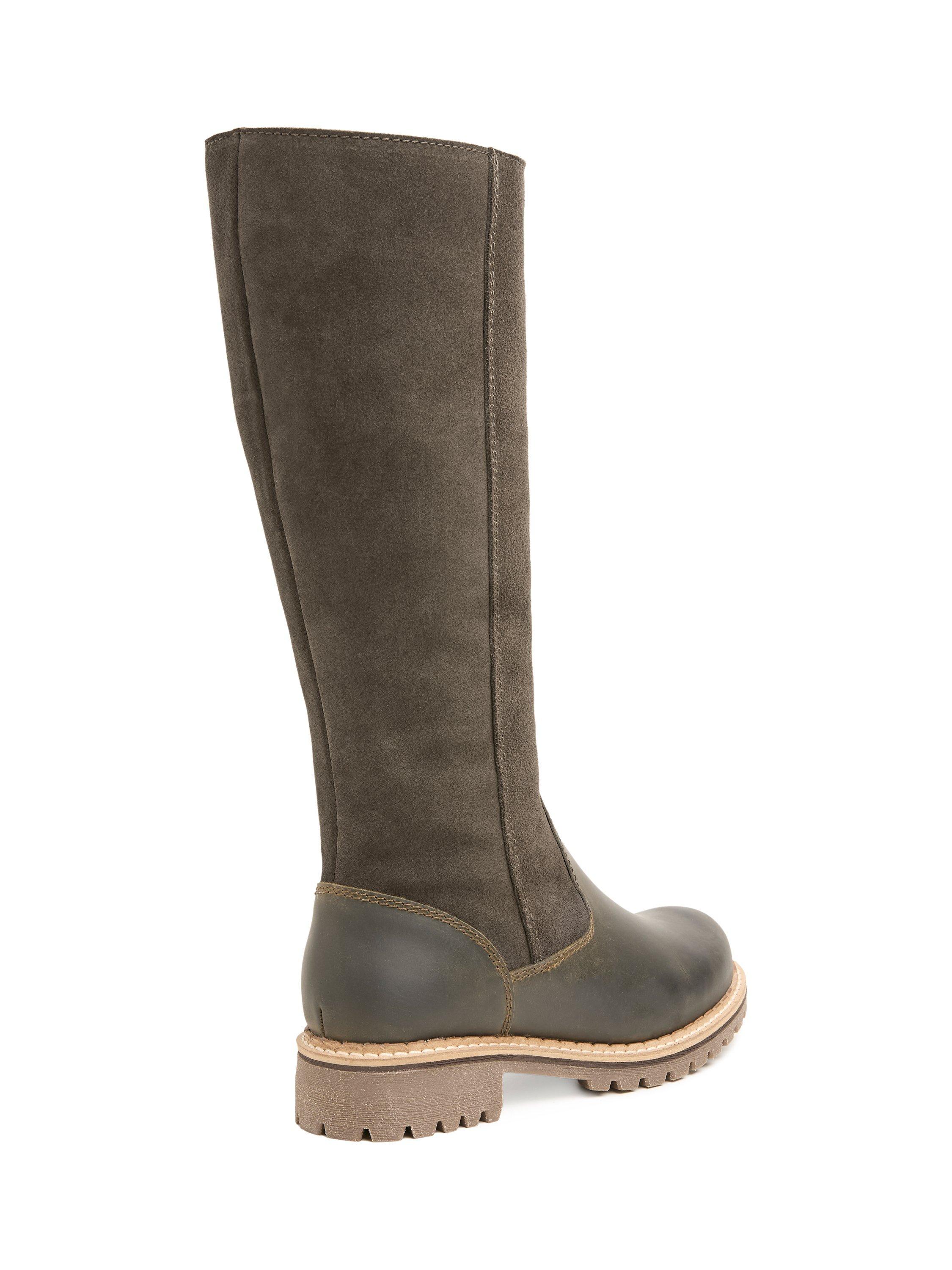 Product image 5 of 7, which shows Celtic & Co. Waterproof Sheepskin Tall Boots, Olive, EU36