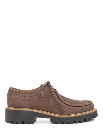 Celtic & Co. Leather Chunky Lace Up Loafers, Tanners Brown, Tanners Brown