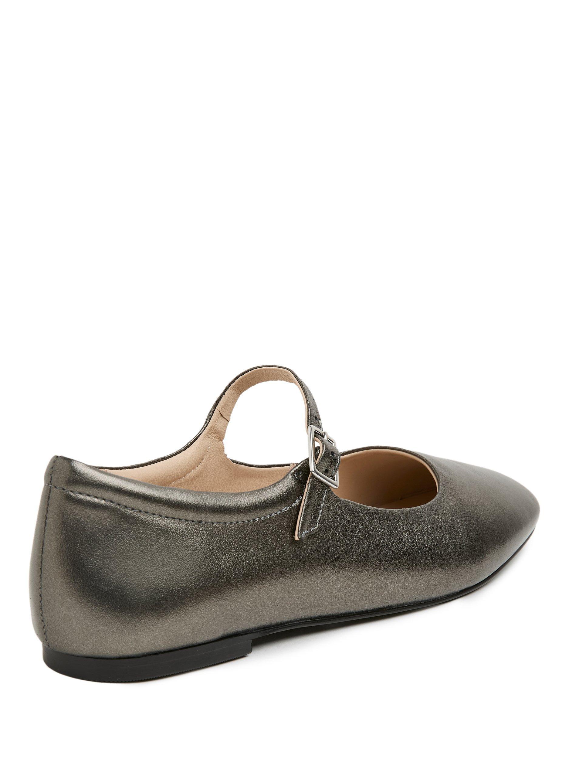 Product image 5 of 7, which shows Celtic & Co. Leather Mary Janes, Pewter, EU36