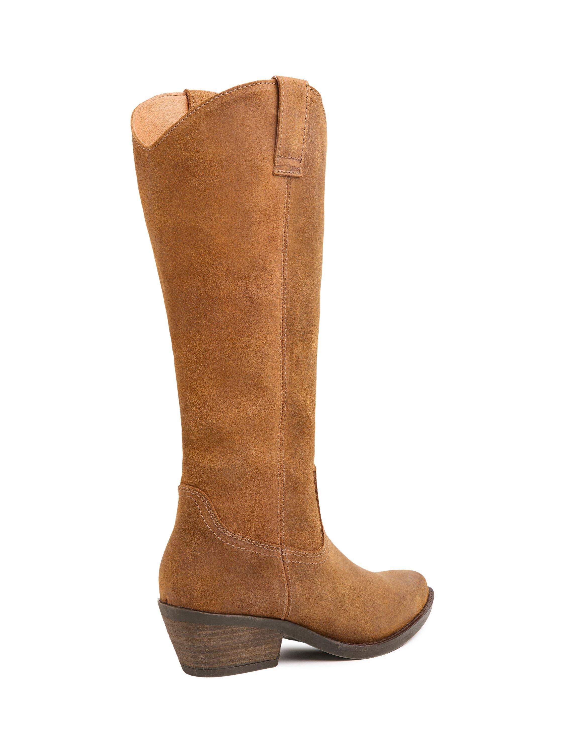 Product image 3 of 7, which shows Celtic & Co. Mid Length Cowboy Boots, Tobacco, EU36