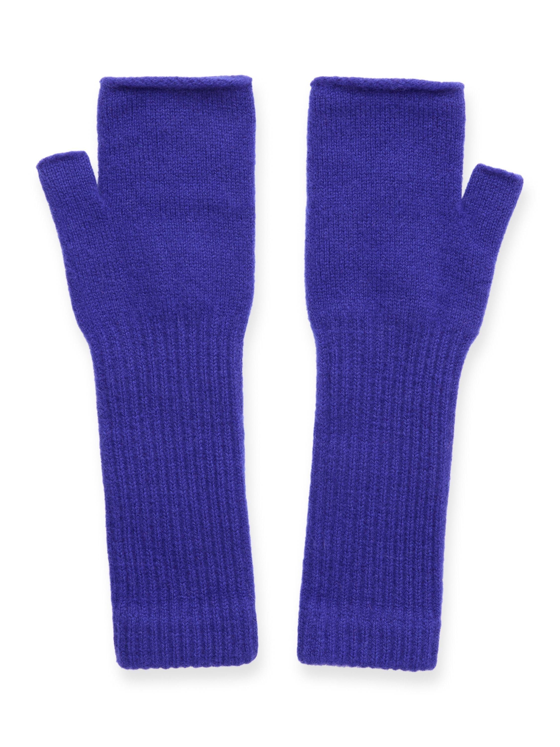 Product image 2 of 2, which shows Celtic & Co. Pure Wool Wrist Warmers, Blue Ink, One Size