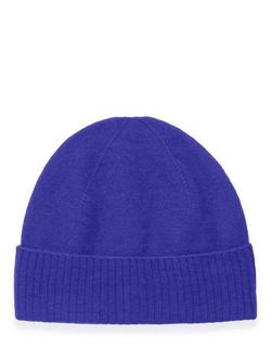Celtic & Co. Super Soft Pure Wool Beanie, Blue Ink