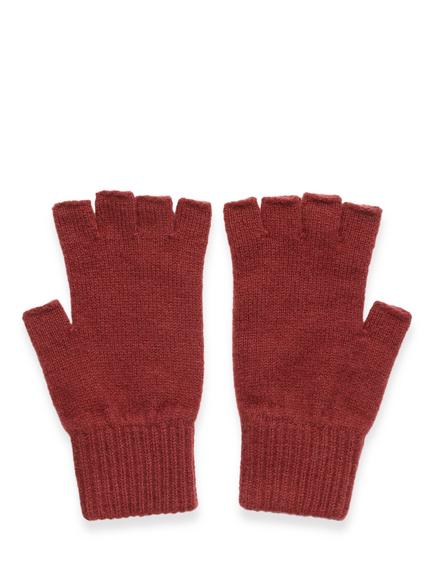 Celtic & Co. Pure Wool Fingerless Gloves, Oxblood