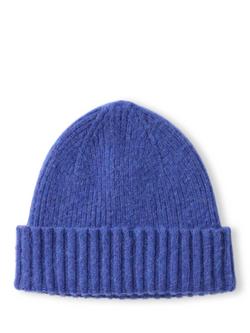 Celtic & Co. Lambswool Brush Beanie, Cobalt