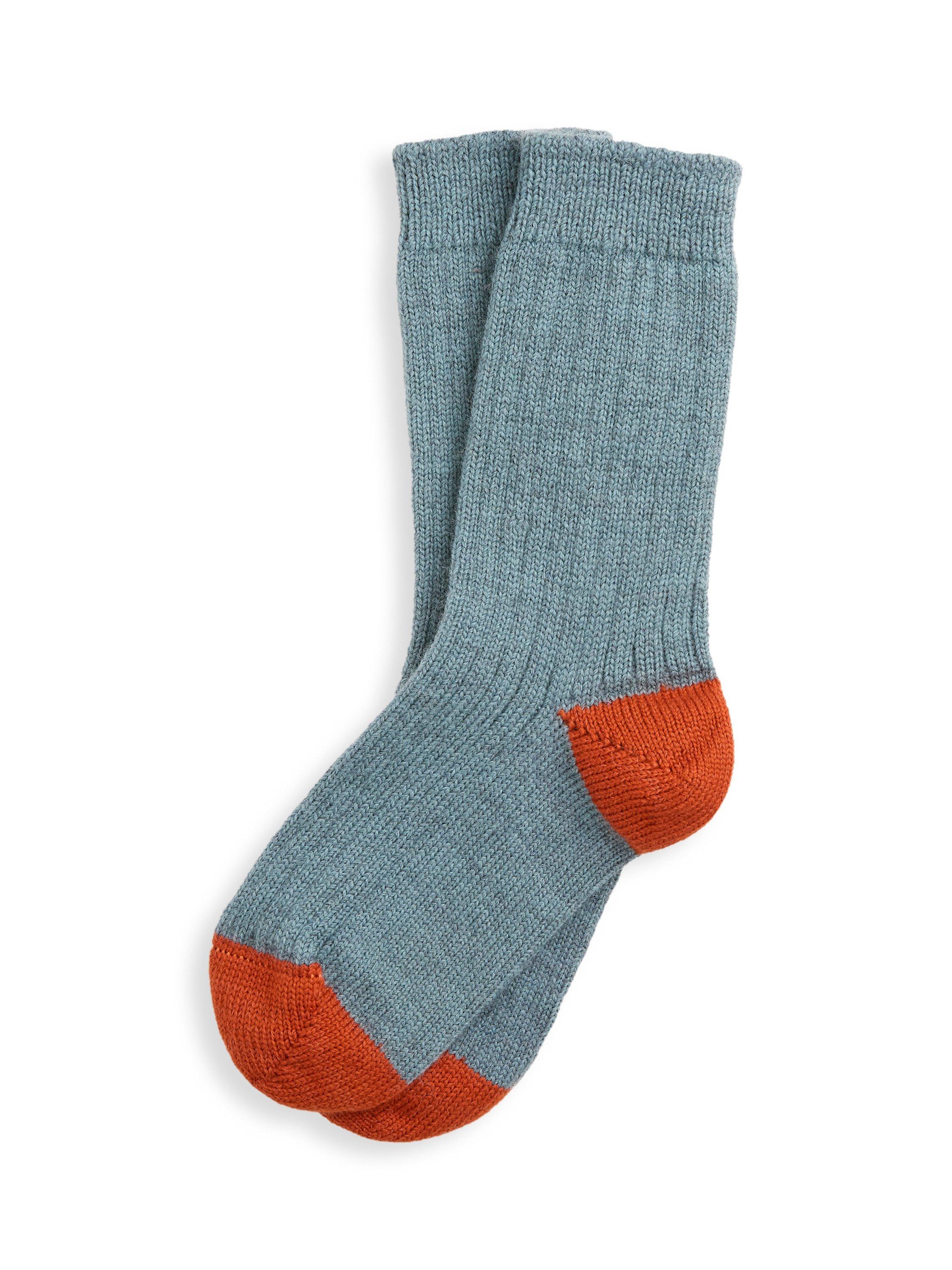 Product image 1 of 3, which shows Celtic & Co. Colour Block Pure Wool Socks, Icelandic, M