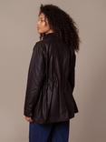 Celtic & Co. Zip Through Wax Cotton Jacket, Dark Brown