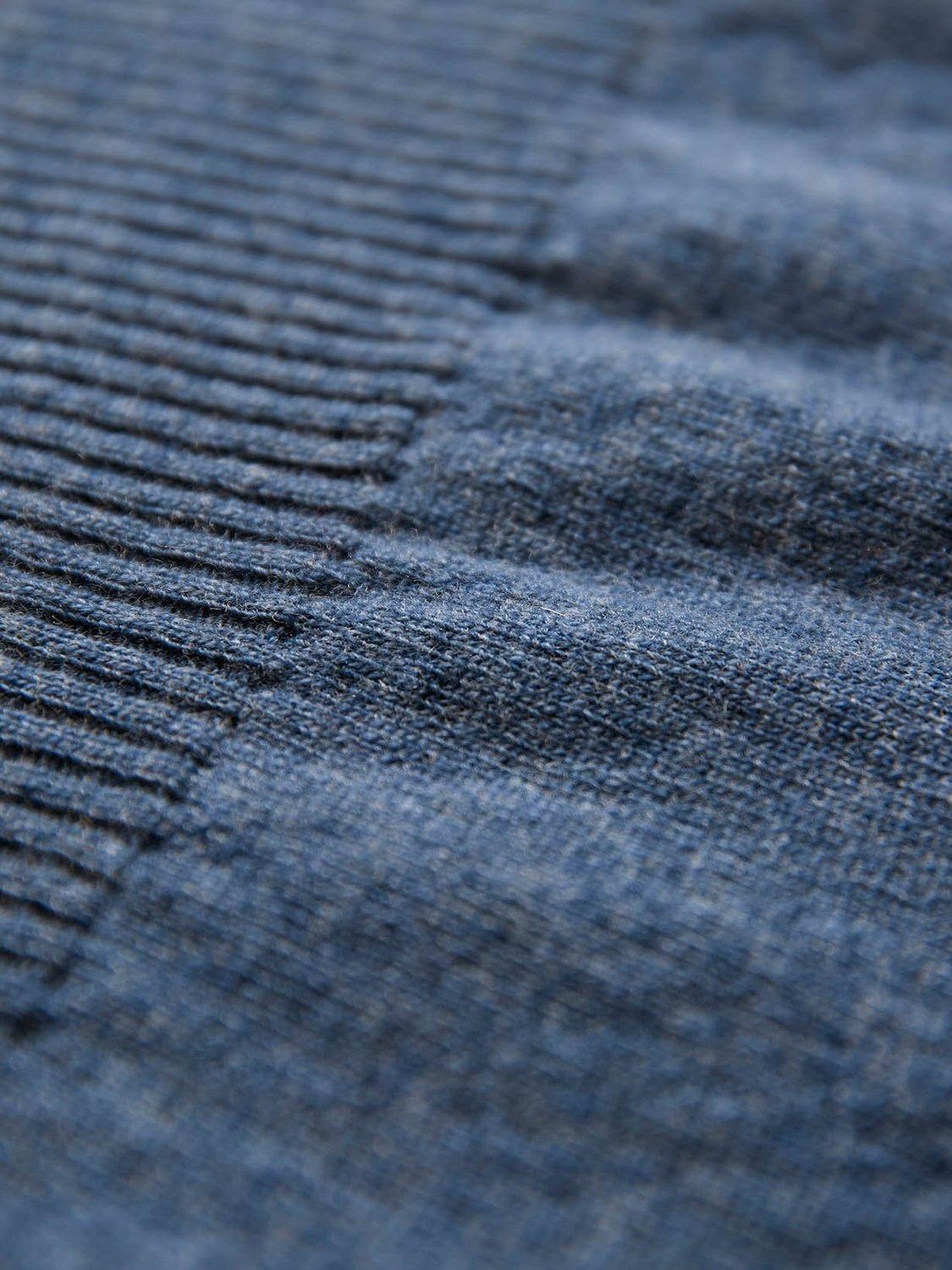 Product image 4 of 5, which shows Celtic & Co. Knee Length Wool Slouch Dress, Denim, XS