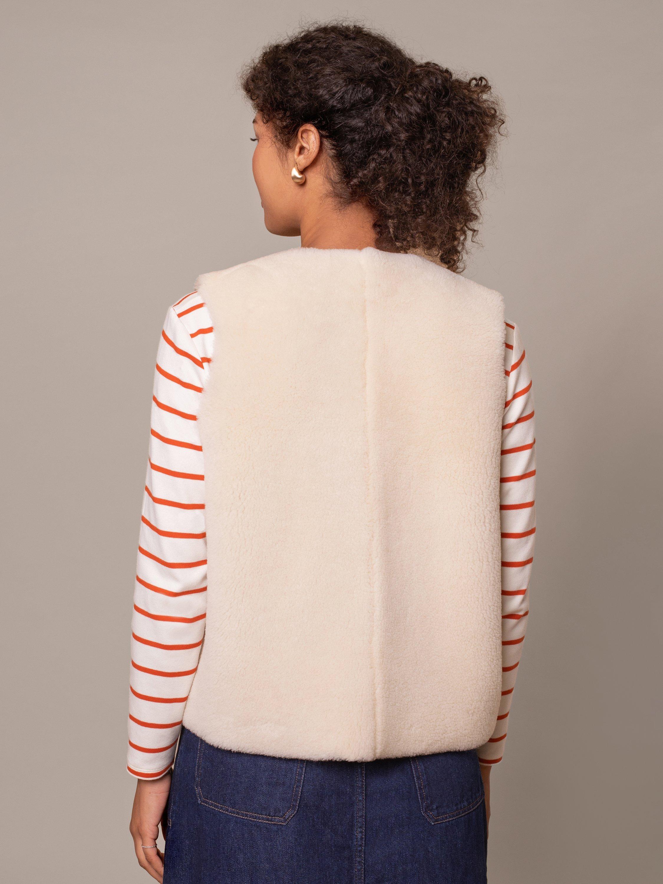 Product image 6 of 6, which shows Celtic & Co. Crew Neckline Gilet, Spice, XS-S