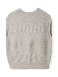 Celtic & Co. Stitch Pure Wool Tank Top, Taupe