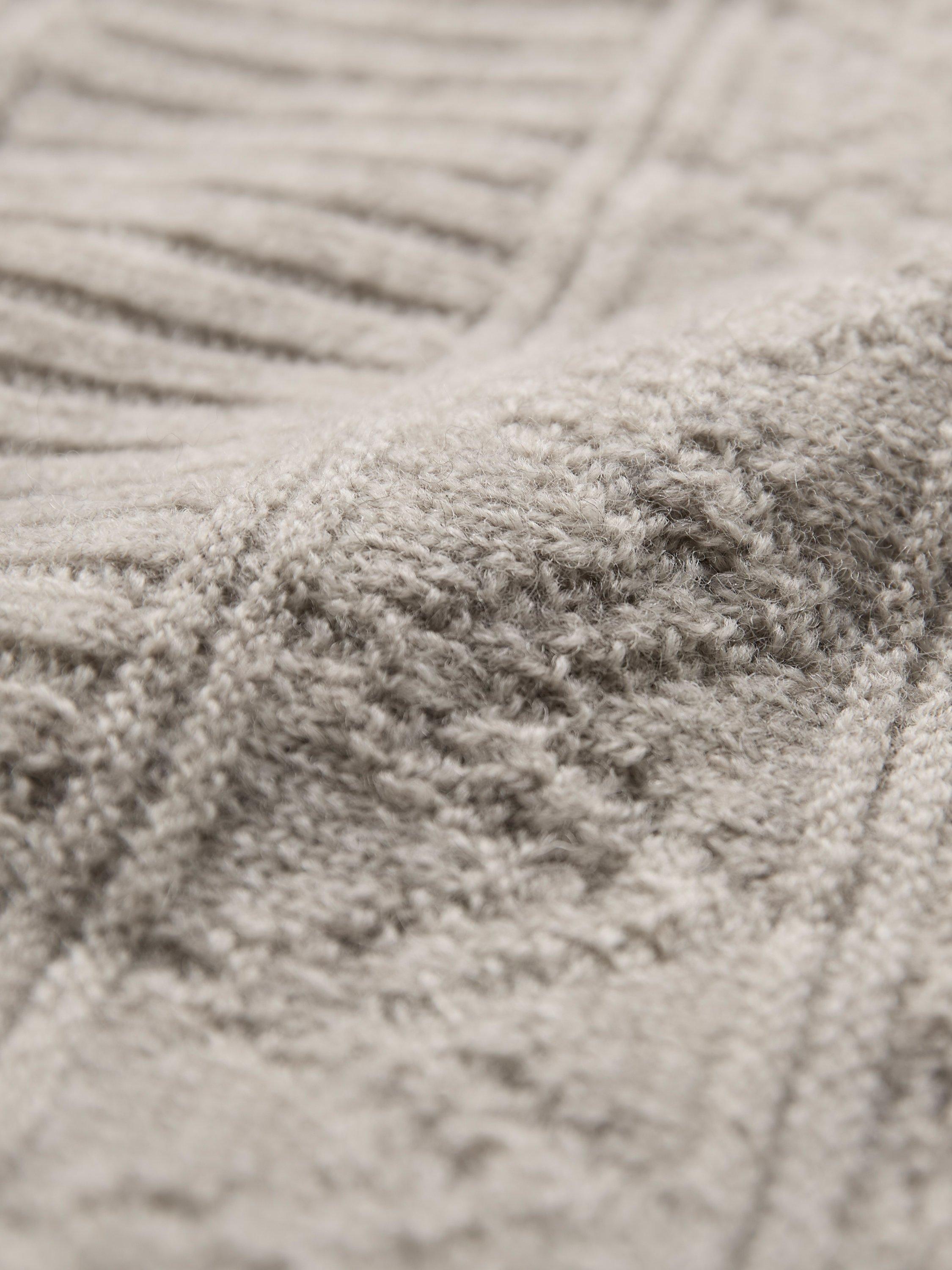 Product image 3 of 4, which shows Celtic & Co. Stitch Pure Wool Tank Top, Taupe, XS